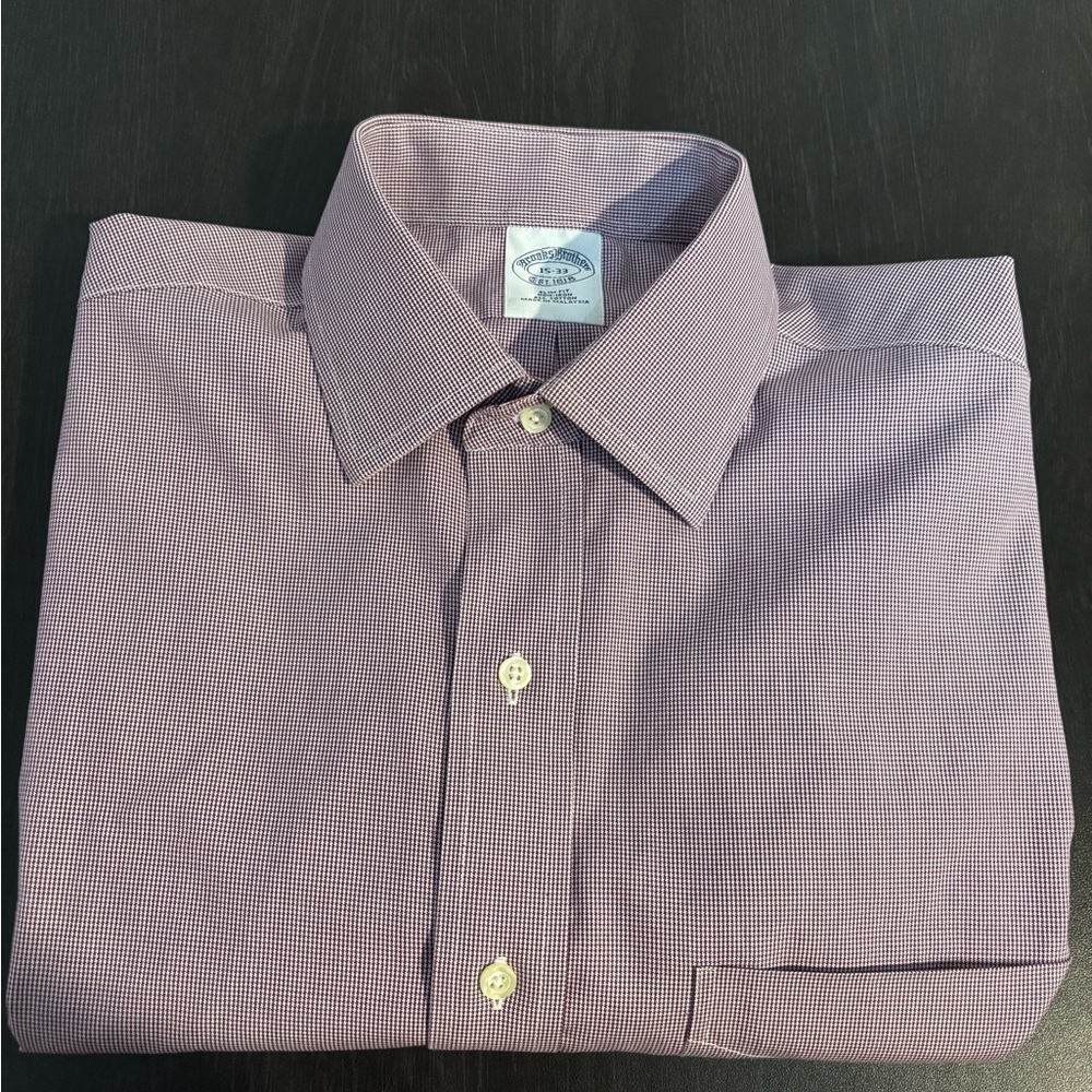 Brooks Brothers men’s slim fit non iron Lavender* Dress Shirt